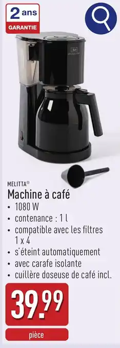 ALDI Melitta machine à café aanbieding