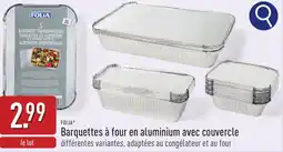 ALDI Folia barquettes à four en aluminium avec couvercle aanbieding