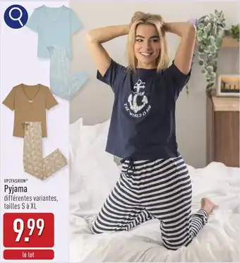 ALDI Up2fashion pyjama aanbieding