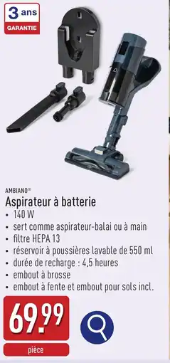 ALDI Ambiano aspirateur à batterie aanbieding