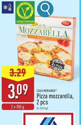 ALDI Casa morando pizza mozzarella aanbieding