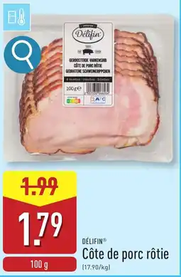 ALDI Délifin côte de porc rôtie aanbieding