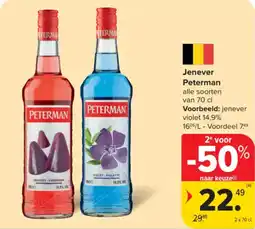 Carrefour Market Jenever Peterman aanbieding