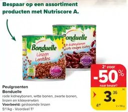 Carrefour Market Peulgroenten Bonduelle aanbieding