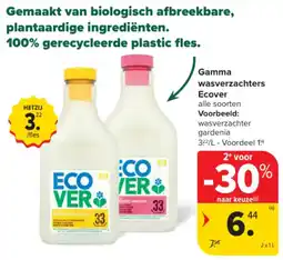 Carrefour Market Gamma wasverzachters Ecover aanbieding