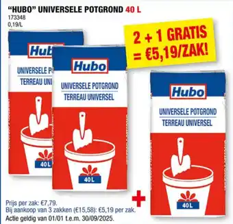 Hubo Hubo Universele Potgrond aanbieding