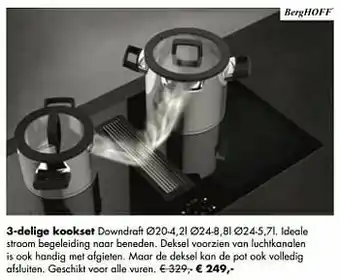 Multi bazar 3-delige kookset aanbieding
