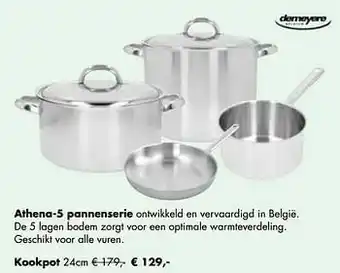 Multi bazar Athena-5 pannenserie kookpot 24 cm aanbieding