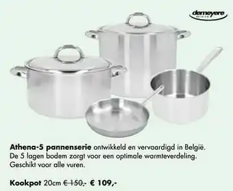 Multi bazar Athena-5 pannenserie kookpot 20 cm aanbieding