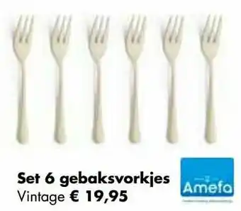 Multi bazar Set 6 gebaksvorkjes aanbieding