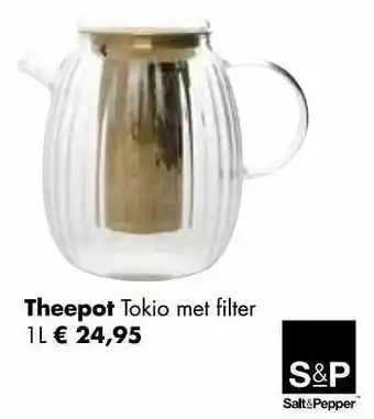 Multi bazar Theepot tokio met filter aanbieding