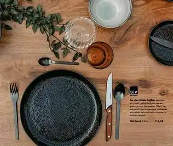 Multi bazar Servies mielo saffier plat bord aanbieding