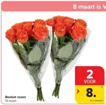 Carrefour Boeket rozen aanbieding