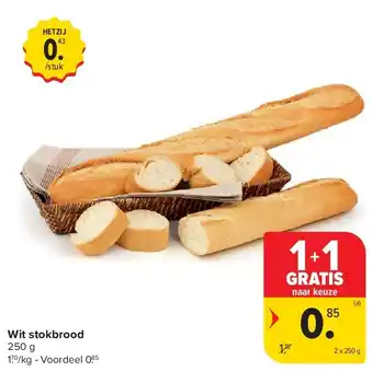 Carrefour Wit stokbrood aanbieding