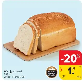 Carrefour Wit tijgerbrood aanbieding