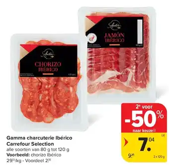 Carrefour Gamma charcuterie Ibérico Carrefour Selection aanbieding