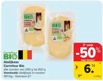 Carrefour Abdijkaas Carrefour Bio aanbieding