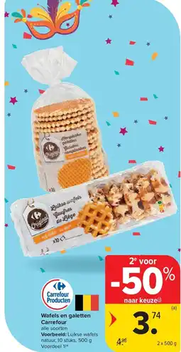 Carrefour Wafels en galetten Carrefour aanbieding