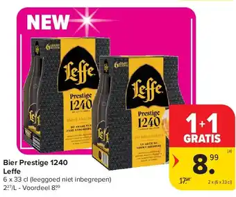 Carrefour Bier Prestige 1240 Leffe aanbieding