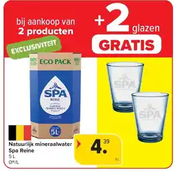 Carrefour Natuurlijk mineraalwater Spa Reine aanbieding