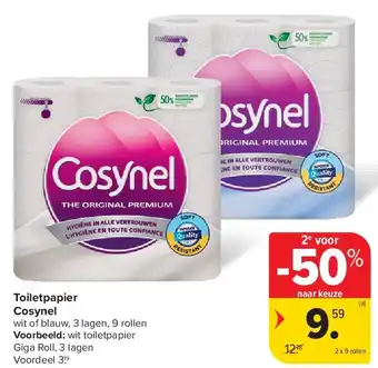 Carrefour Toiletpapier Cosynel aanbieding