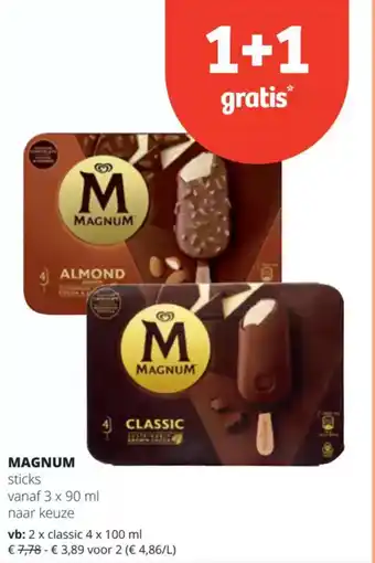 Spar Magnum sticks aanbieding