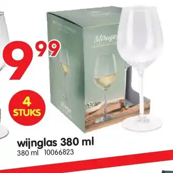 Yess wijnglas 380 ml aanbieding