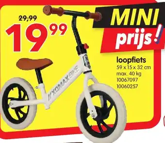 Yess loopfiets aanbieding