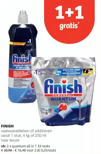 Spar Finish aanbieding