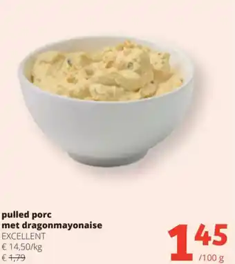 Spar pulled porc met dragonmayonaise aanbieding