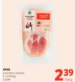 Spar Spar pancetta coppata aanbieding