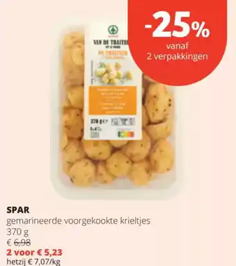 Spar SPAR gemarineerde voorgekookte krieltjes aanbieding