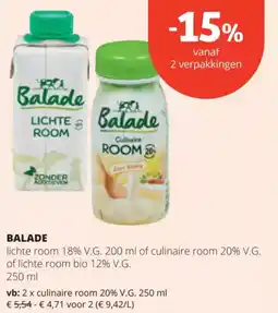 Spar BALADE aanbieding