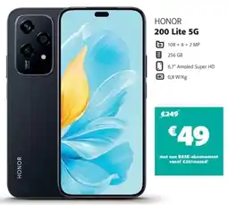 Base Honor 200 Lite 5G aanbieding