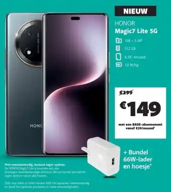 Base Honor Magic7 Lite 5G aanbieding