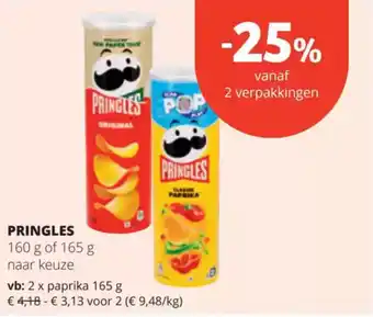 Spar Pringles aanbieding