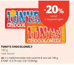 Spar Tony's chocolonely aanbieding