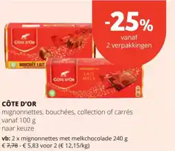 Spar CÔTE D'OR aanbieding