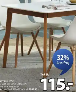 Jysk RoyalOak Jegind Tafel aanbieding