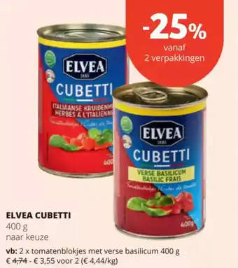 Spar Elvea cubetti aanbieding