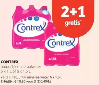 Spar Contrex natuurlijk mineraalwater aanbieding