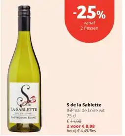 Spar S de la Sablette aanbieding