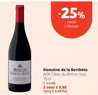 Spar Domaine de la Berthète aanbieding