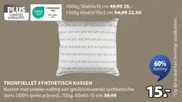 Jysk Tronfjellet synthetisch kussen aanbieding