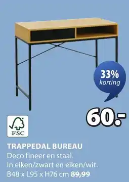 Jysk Trappedal Bureau aanbieding