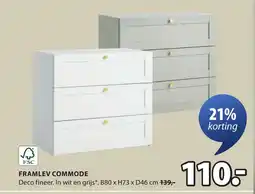 Jysk Framlev Commode aanbieding