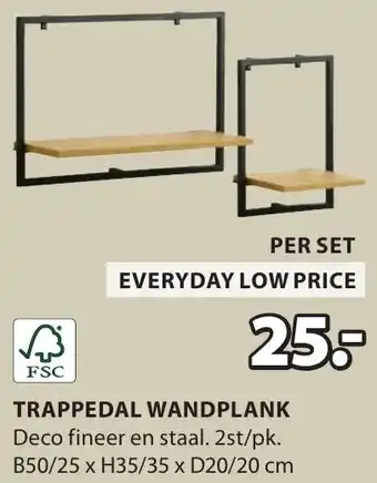 Jysk Trappedal Wandplank aanbieding