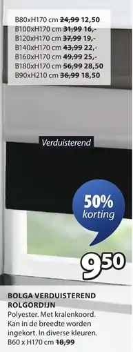 Jysk Bolga Verduisterend Rolgordijn aanbieding