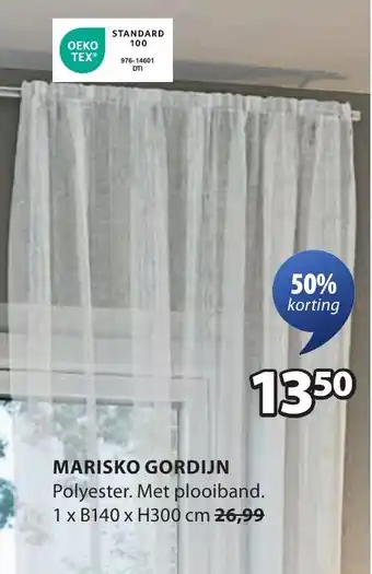 Jysk Marisko gordijn aanbieding