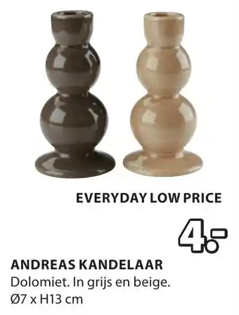 Jysk Andreas Kandelaar aanbieding